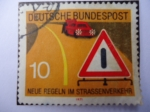 Stamps Germany -  Nuevas Señales de tránsito- Deutsch Bundespost.