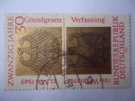 Stamps Germany -  20º Aniversario de la República Federal Alemana.