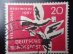 Sellos de Europa - Alemania -  Semana Internacional de la Carta Escrita-Internat Onale Briefwoche 1957