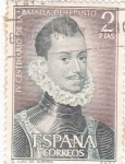 Stamps Spain -  IV Centenario de la Batalla de Lepanto-Juan de Austria    (W)