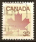 Stamps Canada -  Hoja de arce canadiense.
