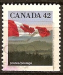 Sellos de America - Canad� -  Bandera canadiense.