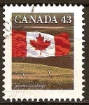 Sellos de America - Canad -  Bandera canadiense.