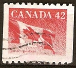 Sellos de America - Canad� -  Bandera canadiense.