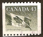 Stamps Canada -  Bandera canadiense.