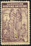 Stamps Spain -  EXPOSICION HISPANOAMERICANA SEVILLA-1914