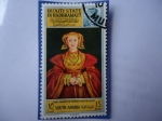 Stamps Yemen -  Pais:Aden- Anna de Claves (1539) Oleo de: Hans Holbein -Cuadro: ANNE OF CLAVES 1515-1557(Reina de In