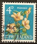 Stamps New Zealand -  Puarangi (Hibiscus).