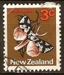 Stamps New Zealand -   	 Detunda egregia (polilla).