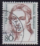 Stamps : Europe : Germany :  1986 Mujeres de la Historia Alemana. Clara Schummam - Ybert:1137