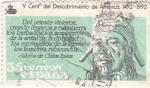 Stamps Spain -  V Centenario del Descubrimiento de América      (W)