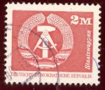 Stamps : Europe : Germany :  1973-74 Contruciones socialistas de la R.D.A. Escudo de Armas Ybert:1513