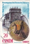 Stamps Spain -  750 Años de la Reconquista del Reino de Valencia,por el Rey Jaime I    (W)