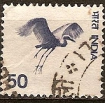 Stamps : Asia : India :  Garceta en vuelo.