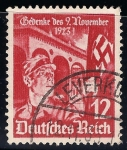Sellos del Mundo : Europa : Alemania : 12 Aniv. Hitler primer golpe de estado de Munich, 9 de noviembre de 1923.