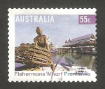 Stamps Australia -  2951 - Escultura de un pescador, en Fremantle