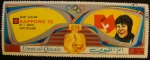 Stamps United Arab Emirates -  Umm-al-Qiwain. Olimpiadas Sapporo 1972. Giant slalom M.T. Nadig