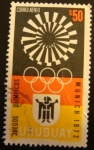 Stamps Uruguay -  Olimpiadas Múnic 1972