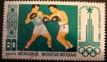 Stamps : Europe : Russia :  Mongolia. Olimpiadas Moscú 1980. Boxeo