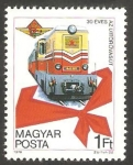 Stamps Hungary -  2610 - 30 Anivº del ferrocarril, locomotora diesel MK 45