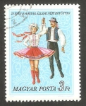 Sellos del Mundo : Europa : Hungr�a : 2568 - 25 Anivº del ballet folklorico del Estado, trajes típicos