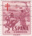 Stamps Spain -  Pro-Tuberculosos   (W)