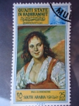 Stamps Yemen -  País:Aden-Protectorados- Pintura del Neerlandés Fras Hals 1580-1666)-¨La Bohemienne¨