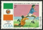 Stamps Cuba -  COPA MUNDIAL DE FUTBOL MEXICO 86