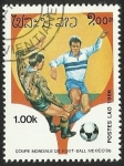 Stamps Laos -  COPA MUNDIAL DE FUTBOL MEXICO 86