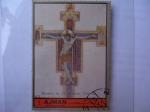 Stamps United Arab Emirates -  AJMAN- CHRISTMAS: Peace in the World. 