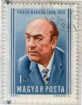 Stamps Hungary -  18 Pablo Neruda