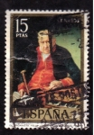 Stamps Spain -  El organista Felix- Vicente Lopez