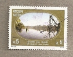 Stamps Asia - Nepal -  Lago Ghodaghodi