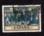 Stamps Spain -  La tertulia de Pombo- Solana
