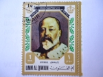 Stamps : Asia : United_Arab_Emirates :  UMM AL QIWAIN- Retrato de: Rey EDWARDE VII de Ing.(11901-1910)