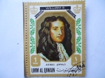 Sellos del Mundo : America : Emiratos_�rabes_Unidos : UMM AL QIWAIN- Retrato de: WILLIAM III  de Inglaterra (1689-1702)