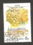 Stamps Hungary -  3289 - Región vinicola de Hungría, vista de la localidad y cepa, Eger et Leanyka