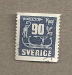 Stamps Sweden -  Inscripciones escandinavas