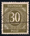 Stamps Germany -  VALOR NUMERAL.