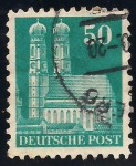 Stamps Germany -  Iglesia de Nuestra Señora de Munich.