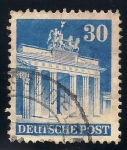 Stamps Germany -  Puerta de Brandenburgo, Berlín