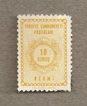 Stamps : Asia : Turkey :  Cifras