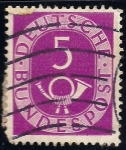 Stamps : Europe : Germany :  VALOR NUMERAL Y BOCINA.