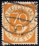Stamps : Europe : Germany :  VALOR NUMERAL Y BOCINA.