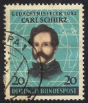 Stamps : Europe : Germany :  Centenario de la llegada de Carl Schurz a América.