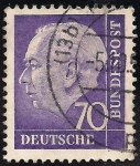 Sellos de Europa - Alemania -  Pres. Theodor Heuss