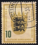 Stamps Germany -  Exposición Baden-Wurttemberg, Stuttgart 1955