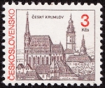Stamps : Europe : Czechoslovakia :  Republica Checa - Centro histórico de Cesky Krumlov