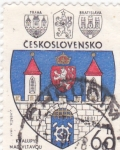 Stamps Czechoslovakia -  Escudo de Praha
