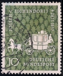 Stamps : Europe : Germany :  Centenario de la muerte de José V. Eichendorff, poeta